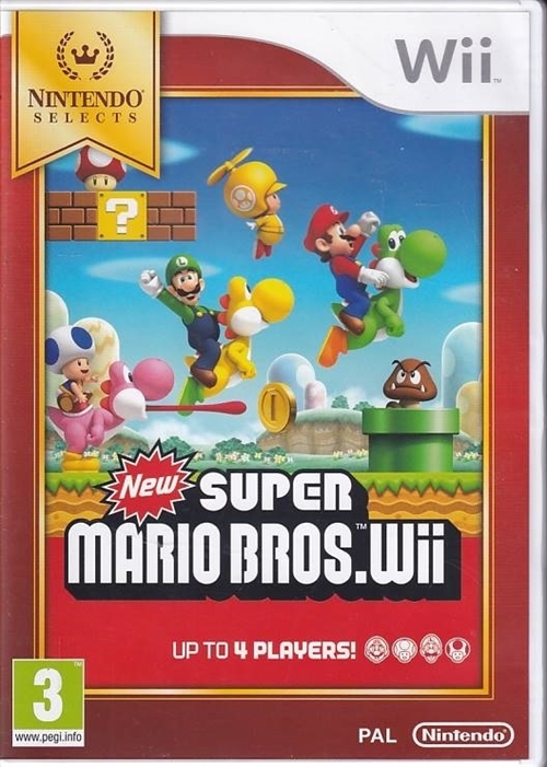 New Super Mario Bros. Wii - Nintendo Selects - Nintendo Wii (B Grade) (Genbrug)